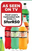 Food Lovers Carbonated Soft Drinks-For 5 x 2L
