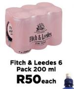 Fitch & Leedes 6 Pack-200ml Each