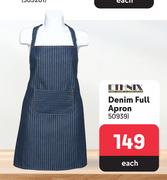 Ethnix Denim Full Apron-Each