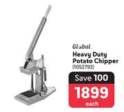 Global Heavy Duty Potato Chipper-Each