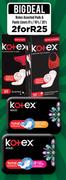 Kotex Assorted Pads & Panty Liners 8's/ 10's/20's-For 2