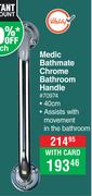 Medic Bathmate Chrome Bathroom Handle