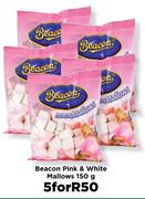 Beacon Pink & White Mallows-5x150g