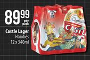 Castle Lager Handies-12 x 340ml