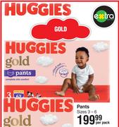 Huggies Gold Pants Sizes 3-6-Per Pack