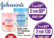 Johnson's Baby Jelly Or Aqueous Cream Assorted-500ml