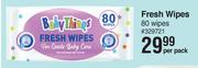 Baby Things Fresh Wipes 80 Wipes-Per Pack