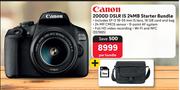 Canon 2000D DSLR IS 24MB Starter Bundle 357885