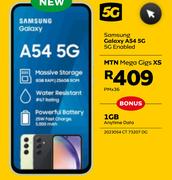 Samsung Galaxy A54 5G Enabled-On MTN Mega Gigs XS