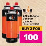 Alva 220g Butane Canister CCR100-For 3 