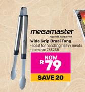 Megamster Wide Grip Braai Tong