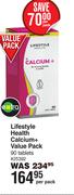 Lifestyle Health Calcium+ Value Pack -90 Tablets Per Pack