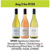 Spier Signature Collection Sauvignon Blanc, Chardonnay Or Chardonnay/Pinot Noir-For 2 x 750ml