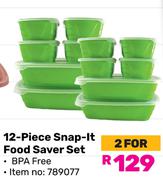 Otima 12-Piece Snap-it Food Saver Set 789077-For 2