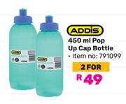 Addis 450ml Pop Up Cap Bottle 791099-For 2