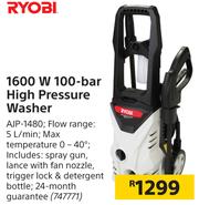 Ryobi high pressure deals washer ajp 1600