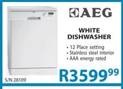 AEG White 12 Place Dishwasher