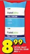 Crystal Valley Fresh Full Cream Milk-1Ltr