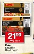Eskort Shoulder/Diced Bacon-200g Each