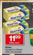 Rama Spread For Bread 50% Fat Spread-500g Each