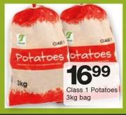 Class 1 Potatoes-3kg Bag