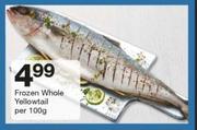 Frozen Whole Yellowtail-Per 100g