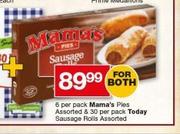 Mama’s Pies-6 Per Pack & Today Sausage Rolls-30 Per Pack