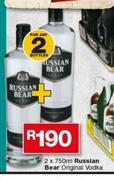 Russian Bear Original Vodka-2x750ml