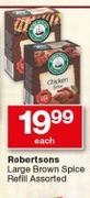 Robertsons Large Brown Spice Refill-Each