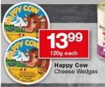 Happy Cow Cheese Wedges-120g Each