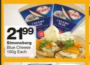 Simonberg Blue Cheese-100g Each