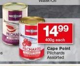 Cape Point Pilchards-400g Each