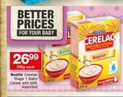 Nestle Cerelac Stage 1 Baby Cereal With Milk-250g Each