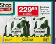 Savanna Premium Cider Dry/Light NRB-24x330ml