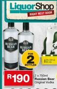 1Russian Bear Original Vodka-2x750ml