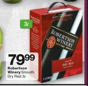 Robertson Winery Smooth Dry Red-3Ltr