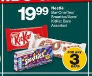 Nestle Bar-One/Tex/Smaties/Aero/Kitkat Bars