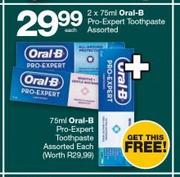 Oral-B Pro-Expert Toothpaste-2x75ml