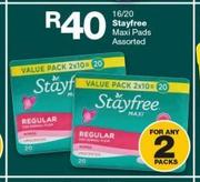 Stayfree Maxi Pads-16/20