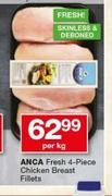 Anca Fresh 4-Piece Chicken Breast Fillets-Per kg