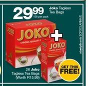 Joko Tagless Tea Bags-100 Per Pack