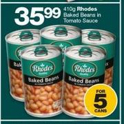 Rhodes Baked Beans In Tomato Sauce-410g