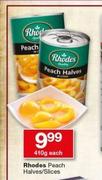 1Rhodes Peach Halves/Slices-410g Each