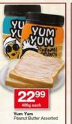 1Yum Yum Peanut Butter-400g Each