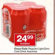 Coca-Cola Regular/Light/zero Cold Drink-4x330ml