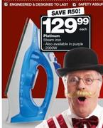 Platinum Steam Iron-Each
