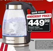 Russell Hobbs  1.7Ltr Cordless Glass Kettle-Each