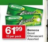 Berocca Boost Effervescent-10 Per Pack