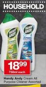 1Handy Andy Cream All Purpose Cleaner-750ml Each
