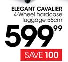Elegant Cavalier 4 Wheel Hardcase Luggage 55cm